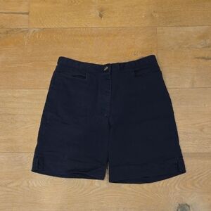 Tommy Hilfiger Women's Navy Flat Front Shorts